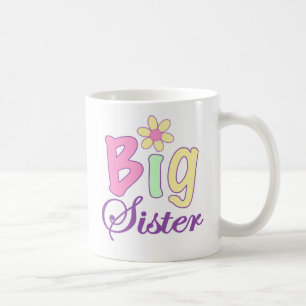 Taza De Café Flor de la hermana grande