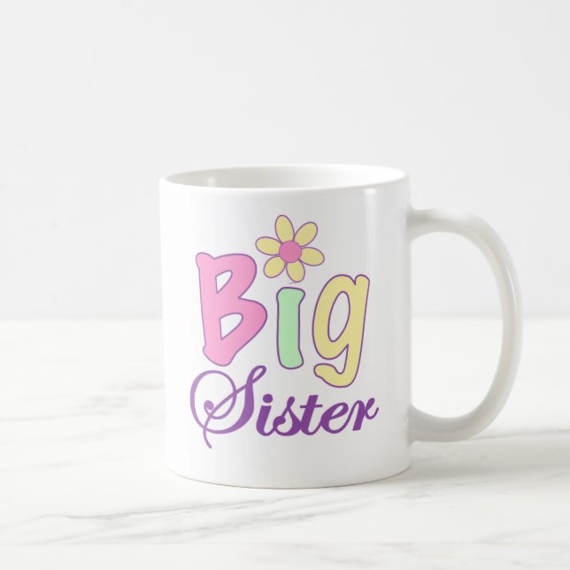 Taza De Café Flor de la hermana grande (Derecha)