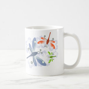 Taza De Café flor de la libélula