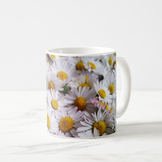 Taza De Café Flor de la margarita (Anverso derecho)