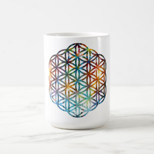 Taza De Café Flor de la Vida Loto