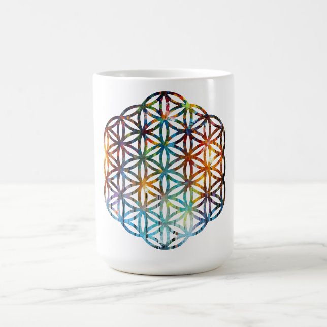 Taza De Café Flor de la Vida Loto (Centro)