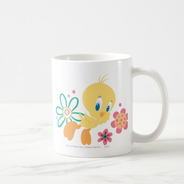 Taza De Café Flor de línea verde TWEET™ (Derecha)
