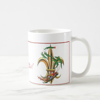 Taza De Café Flor de lis del navidad con los cocodrilos