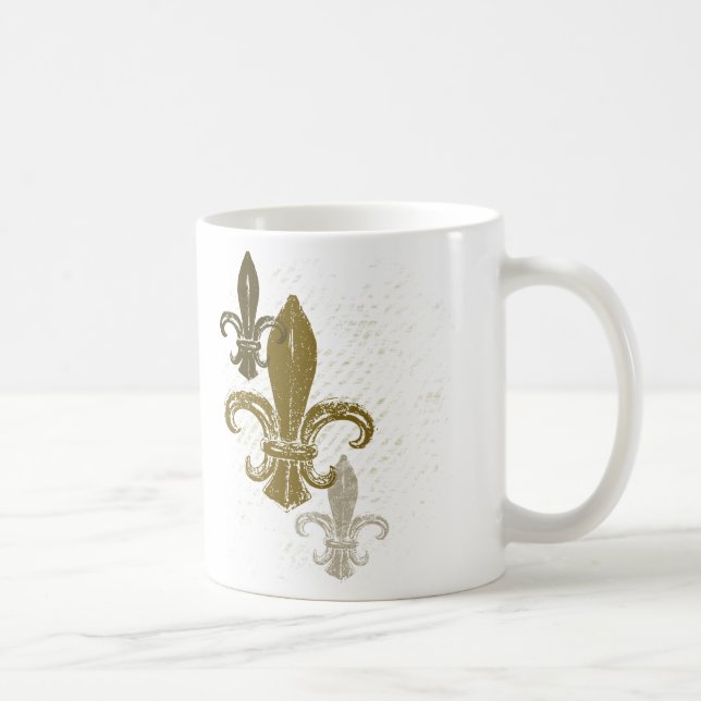 Taza De Café Flor de lis tres (Derecha)