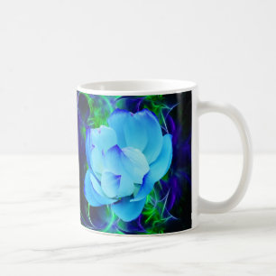 Taza De Café Flor de loto azul y su significado