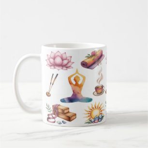 Taza De Café Flor de loto de yoga