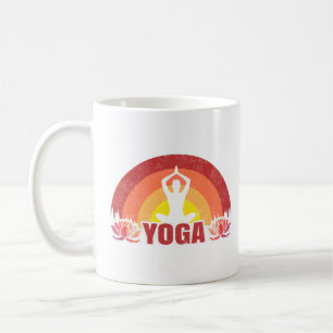 Taza De Café Flor de Loto de Yoga Sol Radiante