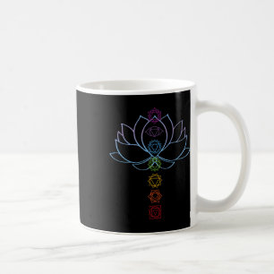 Taza De Café Flor de Loto Espiritual Zen Chakras Alineados Yoga
