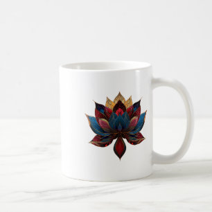 Taza De Café Flor de Loto Vintage Budismo Zen Japonés Yoga _4