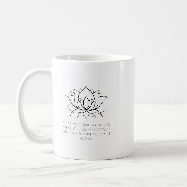 Taza De Café Flor de Lotus (Izquierda)