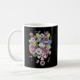 Taza De Café Flor de madera de dogwood Estrellas botánicas Bouq