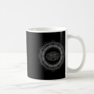 Taza De Café Flor de Mandala Prana Arte Espiritual Yoga Pilates