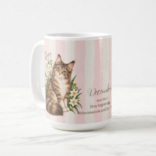 Taza De Café Flor de nacimiento de diciembre Narciso y Dama de 