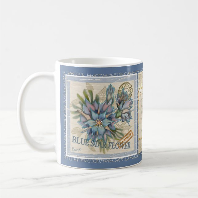 Taza De Café Flor de oficina de creación de G (Izquierda)