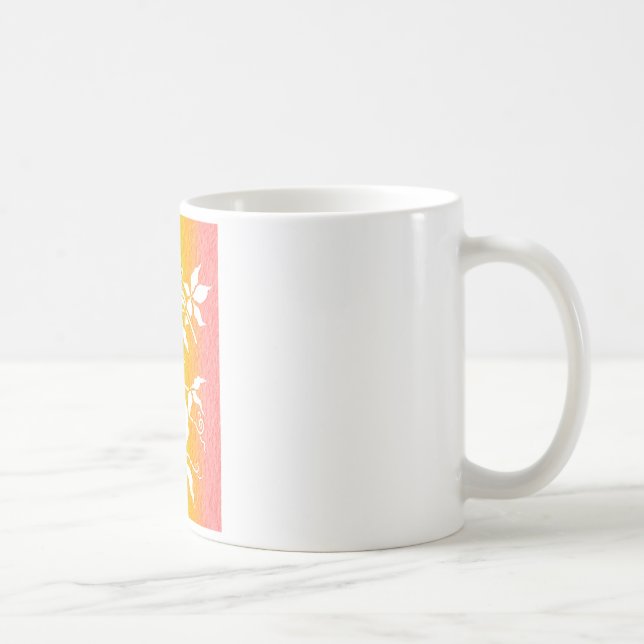 Taza De Café Flor de pasión arcoiris (Derecha)