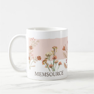 Taza De Café Flor de primavera nombre personal Té