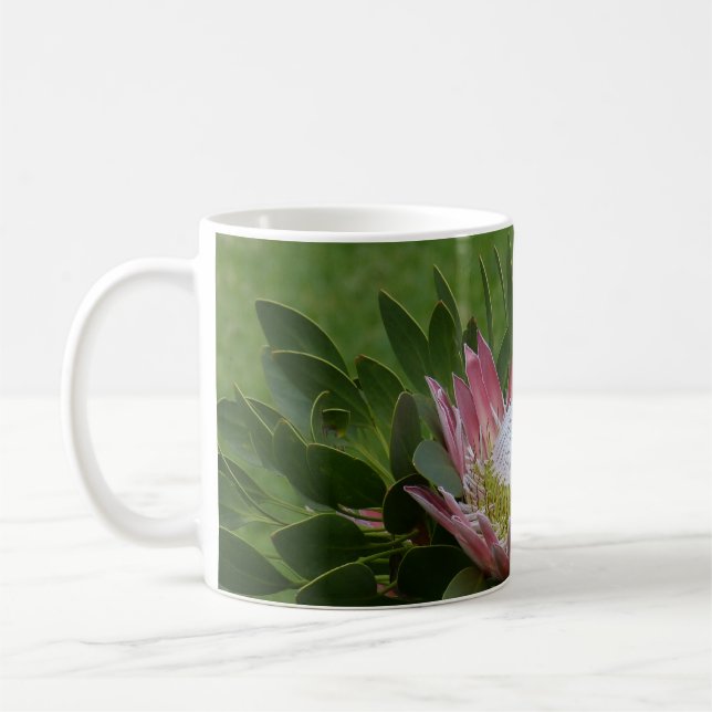 Taza De Café Flor de Protea Rosa (Izquierda)