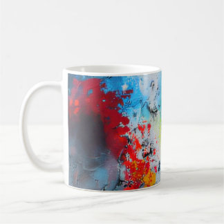 Taza De Café Flor de Tinta Oceánica