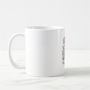Taza De Café Flor de unicornio con tipografía vectorial premium