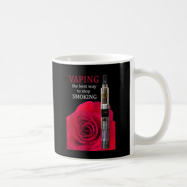 Taza De Café Flor de vaina y rosa (Derecha)