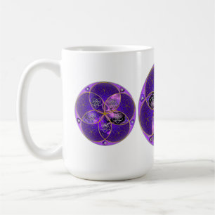 Taza De Café Flor de Venus del amor fineART violeta rosa