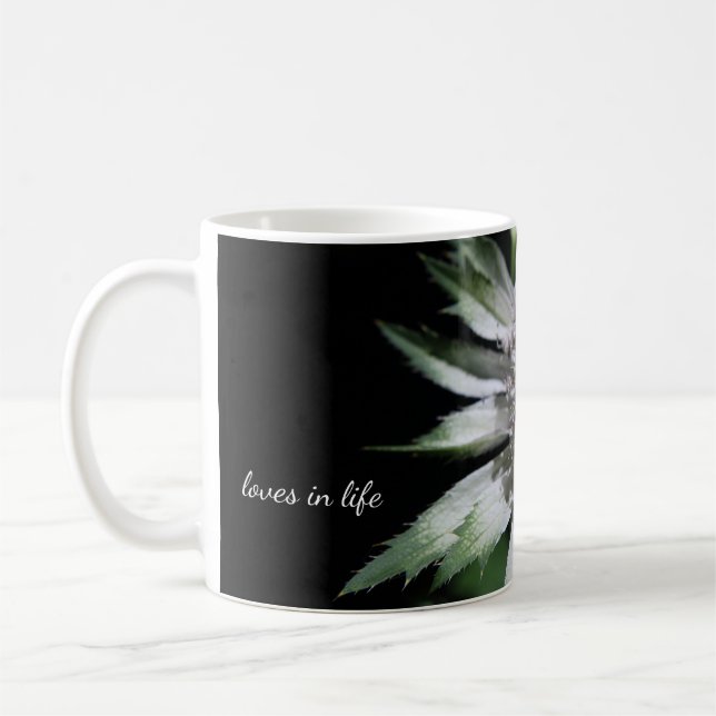 Taza De Café Flor de verano blanca (Izquierda)