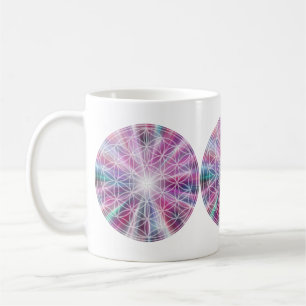 Taza De Café Flor de vida / Blume des Lebens - Botón VII
