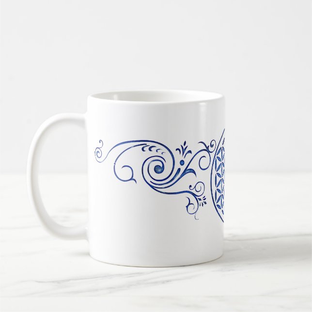 Taza De Café Flor de vida / Blume des Lebens - cosecha III (Izquierda)