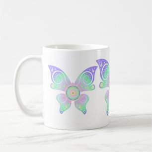 Taza De Café Flor de vida / Blume des Lebens - mariposa