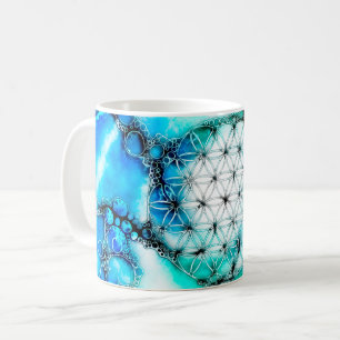 Taza De Café Flor De Vida - Formas Coloridas 2