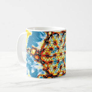 Taza De Café Flor De Vida - Formas Coloridas 5