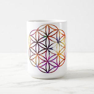 Taza De Café Flor de vida Lotus