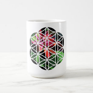Taza De Café Flor de vida Lotus