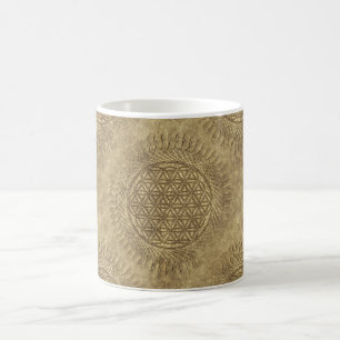 Taza De Café Flor de vida - sol - patrón ininterrumpido 4
