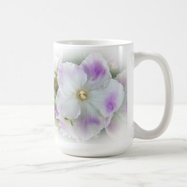 Taza De Café Flor de Violeta Africana (Derecha)