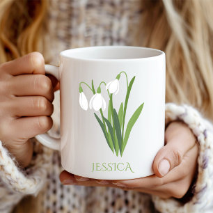 Taza De Café Flor del mes de mayo Lirio del Valle