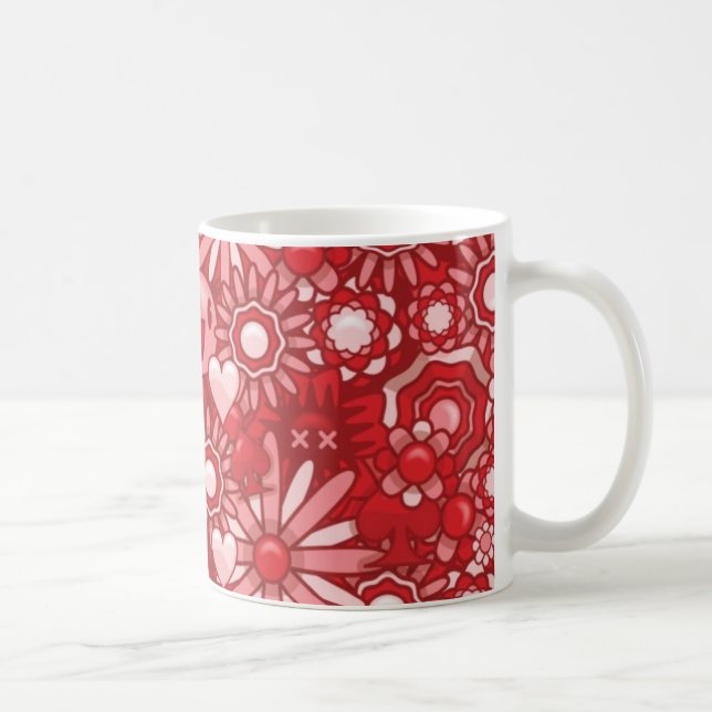 Taza De Café Flor del poder de Clooci (Derecha)