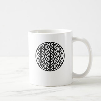 Taza De Café Flor del símbolo sagrado de la geometría de la