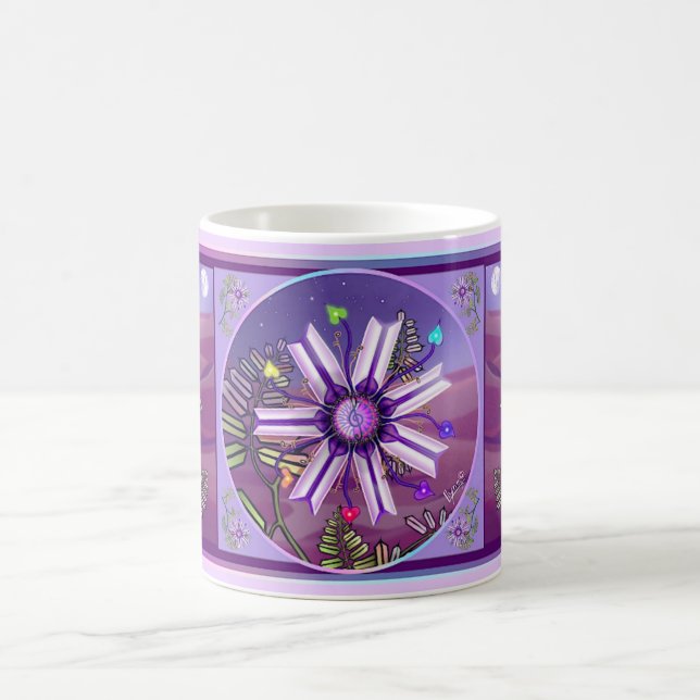 Taza De Café Flor en el desierto (Centro)