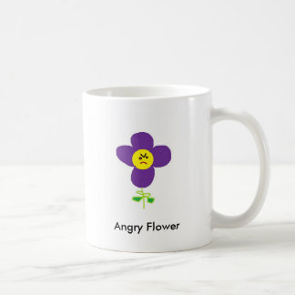 Taza De Café Flor enojada, flor enojada