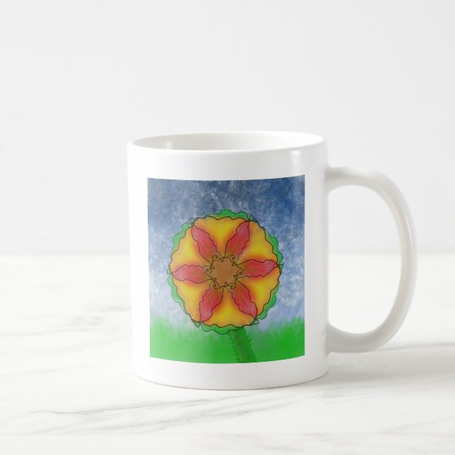 Taza De Café Flor extraña (Derecha)
