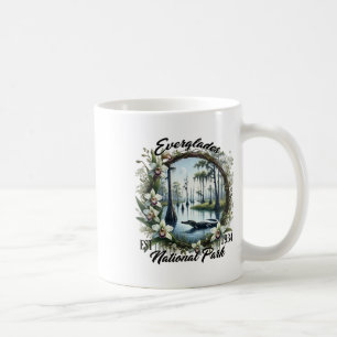 Taza De Café Flor Floral Retro Viaje al Parque Nacional Evergla