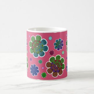 Taza De Café Flor fractal dos