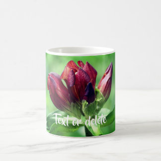 Taza De Café Flor gentiana personalizada