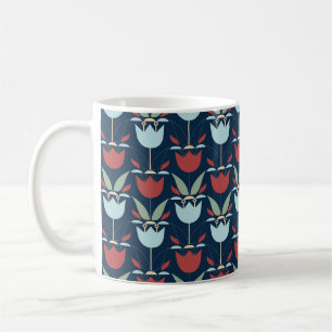 Taza De Café Flor geométrica: ornamento ventilado multicolor