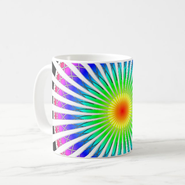 Taza De Café Flor hipnótica (Anverso izquierdo)