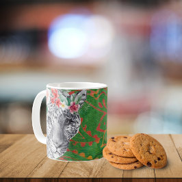 Taza De Café Flor Leopard Jungle Batik