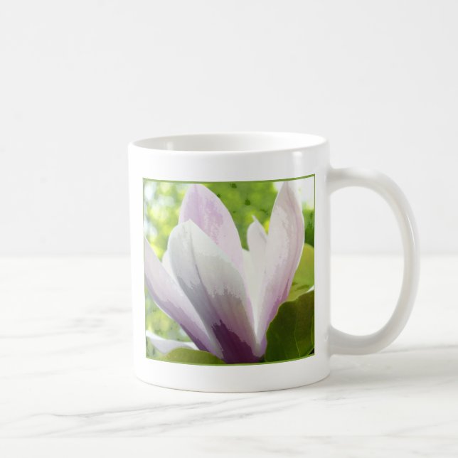 Taza De Café flor magnolia primaveral (Derecha)
