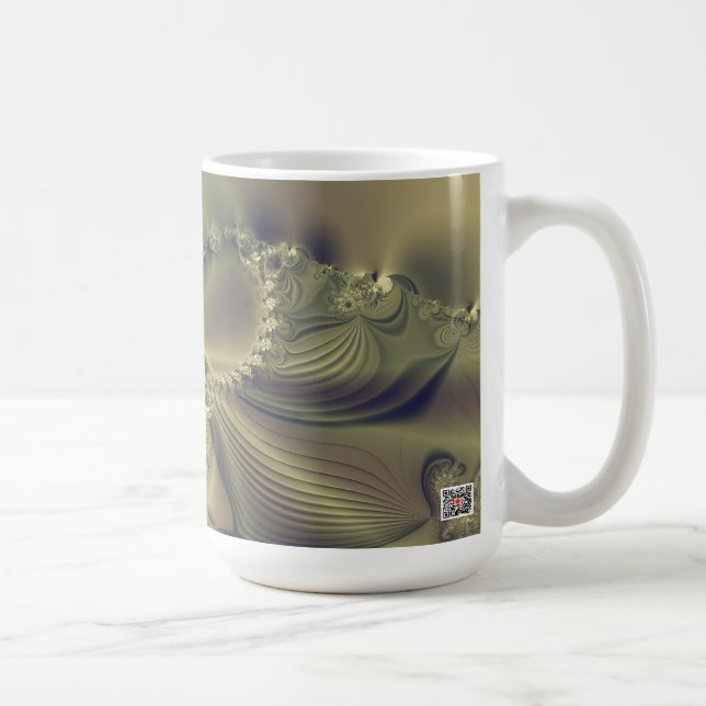 Taza De Café Flor metálica (Derecha)